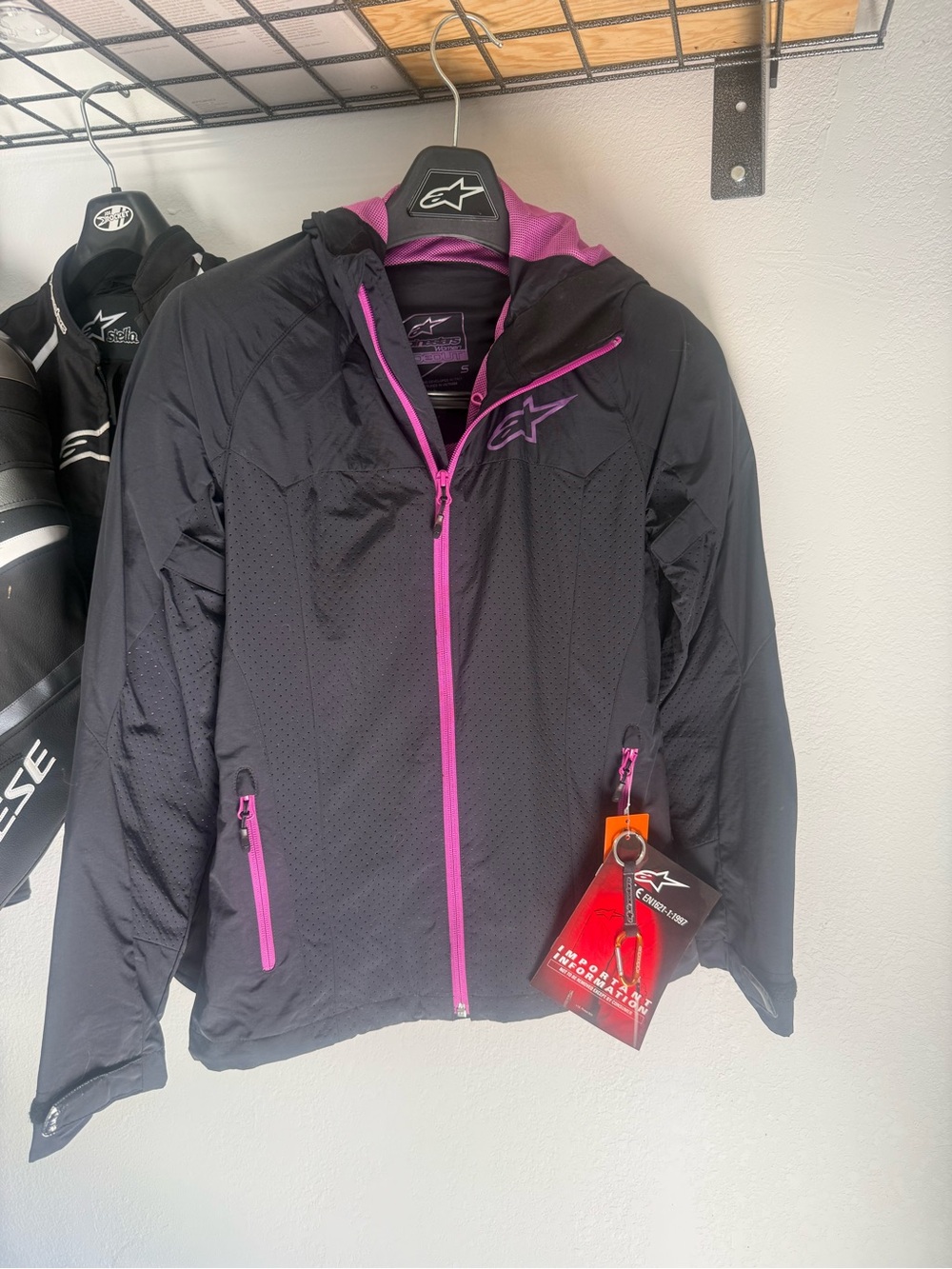 Alpinestars Black and Pink Ski Snow Jacket
